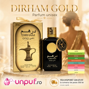 Parfum Arăbesc Ard Al Zaafaran Dirham Gold 100 ml, Apă de Parfum Unisex, Damă și Bărbat, Inspirat Royal Oud, Aromă Oriental Ambrată cu Bergamotă, Condimente, Fructe Dulci, Iasomie, Lemn de Santal, Trandafir, Patchouli, Ambră, Mosc și Vanilie - Img 10