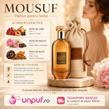 Parfum Arăbesc Ard Al Zaafaran Mousuf 100 ml, Apă de Parfum Unisex, Damă și Bărbat, Inspirat 1 Million Lucky, Aromă Oriental Arabescă Dulce Fructată cu Bergamotă, Condimente, Șofran, Iasomie, Lemn de Santal, Trandafir, Oud, Ambră, Mosc și Vanilie - Img 9