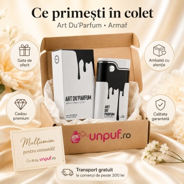 Parfum Arăbesc Armaf Art Du’Parfum 100 ml, Apă de Parfum Bărbat, Aromă Aromatic Orientală cu Citrice, Condimente, Lavandă, Iasomie, Lemn, Cedru, Ambră și Mosc - Img 4