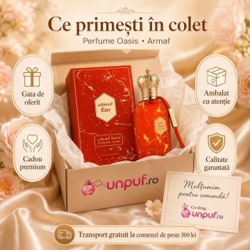 Parfum Arăbesc Armaf Eter Parfum Oasis 100 ml, Apă de Parfum Unisex Damă și Bărbat, Aromă Fresh, Fructată, Dulce și Rafinată Inspirată de Erba Pura - Img 4
