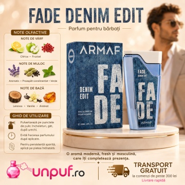 Parfum Arăbesc Armaf Fade Denim 80 ml, Unisex, Damă, Bărbat, edp - Img 9