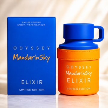 Parfum Arăbesc Armaf Odyssey Mandarin Sky Elixir 100 ml, Apă de Parfum Bărbat, Aromă Citrus Gurmand Aromatică, Intensă, Caldă și Energică