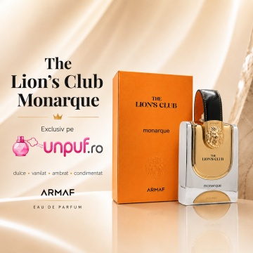 Parfum Arăbesc Armaf The Lion’s Club Monarque 100 ml, Apă de Parfum Bărbat, Aromă Aromatic Orientală, Dulce, Vanilată, Ambrată și Cald Condimentată - Img 10