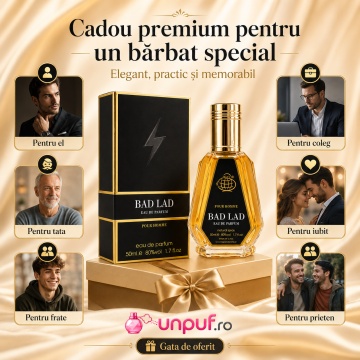Parfum Arăbesc Bad Lad Eau de Parfum 50 ml, Bărbat, Aromă Oriental Lemnos Gourmand, Condimentată, Intensă și Masculină, Inspirată de Bad Boy Le Parfum Carolina Herrera - Img 7