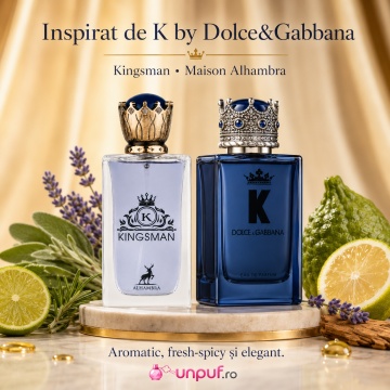 Parfum Arăbesc Bărbat Kingsman Maison Alhambra 100 ml, Apă de Parfum, Inspirat de K Dolce & Gabbana, Aromă Lemnos Aromatică cu Boabe de Ienupăr, Citrice, Lămâie, Portocală, Lavandă, Salvie, Piper, Mușcată, Cedru, Paciuli și Vetiver - Img 8