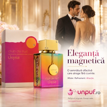 Parfum Arăbesc Club De Nuit Untold Armaf 105 ml, Apă de Parfum Unisex Damă și Bărbat, Aromă Oriental Florală, Lemnoasă, Ambrată și Sofisticată, Inspirată de Baccarat Rouge 540 - Img 5