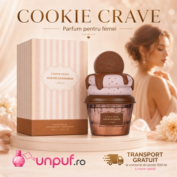 Parfum Arăbesc Cookie Crave Lattafa 75 ml, Apă de Parfum Unisex, Aromă Oriental Vanilată cu Cacao, Unt, Biscuit, Lapte, Zahăr, Vanilie, Frișcă și Lemn de Santal - Img 10