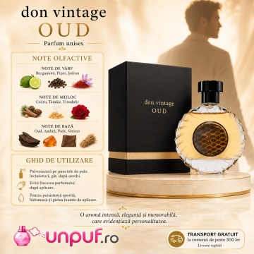 Parfum Arăbesc Don Vintage Oud Eau de Parfum 100 ml, Bărbați, French Avenue, Inspirat Ombre Nomade Louis Vuitton, Aromă Lemnos Oud Vintage cu Bergamotă, Piper, Șofran, Cedru, Tămâie, Trandafir, Oud, Ambră, Piele și Vetiver - Img 9