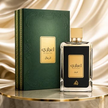 Parfum Arăbesc Ejaazi Lattafa 100 ml, Apă de Parfum Bărbat, Aromă Citric Condimentată cu Cardamom, Citrice, Lavandă, Portocală, Piper, Paciuli, Ambră, Ambroxan, Cedru, Vetiver și Note Lemnoase