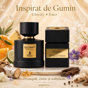 Parfum Arăbesc Emir Glorify 100 ml, Apă de Parfum Bărbat, Aromă Oriental Lemnoasă, Proaspătă, Citrică, Fructată, Luminoasă și Sofisticată, Inspirată de Gumin Tiziana Terenzi - Img 8
