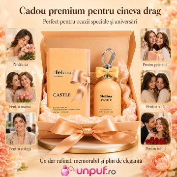 Parfum Arăbesc Emper Melina Castle 80 ml, Apă de Parfum Damă, Inspirat Cassili, Aromă Aromatic Orientală Feminină cu Citrice, Condimente, Note Proaspete, Flori Albe, Lavandă, Note Calde, Lemn de Cedru, Ambră și Mosc - Img 7