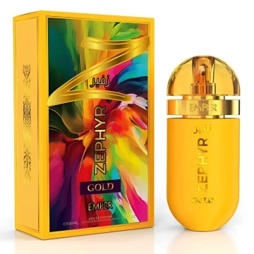 Parfum Arăbesc Emper Zephyr Gold 100 ml, Apă de Parfum Unisex, Damă și Bărbat, Inspirat Erba Gold, Aromă Oriental Ambrată Fructată și Luminoasă cu Citrice, Condimente, Șofran, Rășini, Flori Albe, Note Balsamice, Cedru, Ambră, Mosc și Vanilie - Img 11