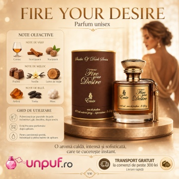 Parfum Arăbesc Fire Your Desire Emir 100 ml, Apă de Parfum Unisex Damă și Bărbat, Aromă Oriental Gourmand Băuturi Fine, Coniac, Scorțișoară, Alune, Curmale, Pralină și Vanilie, Inspirată de Angels' Share Kilian - Img 9