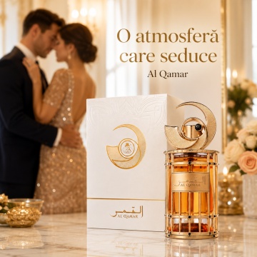 Parfum Arăbesc French Avenue Al Qamar 100 ml, Apă de Parfum Unisex, Damă și Bărbat, Inspirat Babycat, Aromă Aromatic Orientală Cald Condimentată cu Citrice, Condimente, Note Proaspete, Flori Albe, Lavandă, Note Calde, Cedru, Ambră și Mosc - Img 5