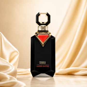 Parfum Arăbesc French Avenue Amber Empire 100 ml, Apă de Parfum Bărbați, Inspirat Blonde Amber Clive Christian, Aromă Oriental Ambrată Caldă cu Citrice, Condimente, Șofran, Rășini, Flori Albe, Note Balsamice, Cedru, Ambră, Mosc și Vanilie - Img 2