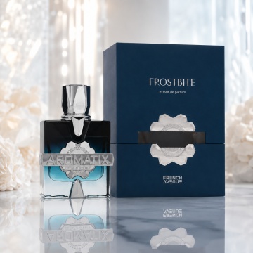 Parfum Arăbesc French Avenue Aromatix Frostbite 100 ml, Apă de Parfum Unisex, Damă și Bărbat, Inspirat Ambassador Men, Aromă Aromatic Orientală Fresh Fructată cu Citrice, Condimente, Note Proaspete, Flori Albe, Lavandă, Note Calde, Lemn de Cedru, Ambră și
