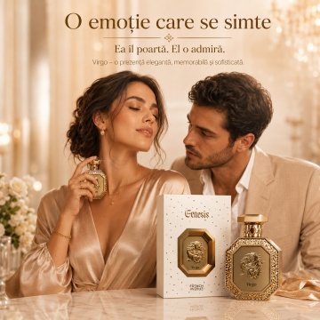 Parfum Arăbesc Genesis Virgo French Avenue 90 ml, Apă de Parfum Unisex, Damă și Bărbat, Inspirat Queen of Silk, Aromă Aromatic Orientală Fructat Florală cu Citrice, Condimente, Note Proaspete, Flori Albe, Lavandă, Note Calde, Oud, Lemn de Cedru, Ambră, Mo - Img 5