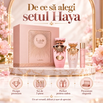 Parfum Arăbesc Gift Set Haya 100Ml + 12 Ml Hairmist - Img 9