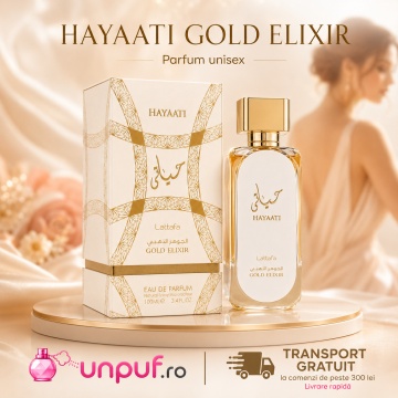 Parfum Arăbesc Hayaati Gold Elixir Lattafa 100 ml, Apă de Parfum Unisex, Aromă Oriental Vanilată cu Anason, Lemn de Santal, Ylang-Ylang, Cedru, Note Pudrate, Ambră și Vanilie - Img 10