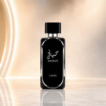 Parfum Arăbesc Hayaati Silver Lattafa 100 ml, Apă de Parfum Bărbat, Aromă Lemnos Aromatică cu Grepfrut, Măr, Scorțișoară, Paciuli, Mosc și Vanilie - Img 2