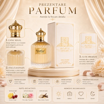 Parfum Arăbesc I Am The Queen Ard Al Zaafaran 100 ml, Apă de Parfum Damă, Inspirat Erba Pura Xerjoff, Aromă Floral Fructat Gurmand cu Bergamotă, Portocală, Pară, Vanilie, Ambră și Mosc - Img 3