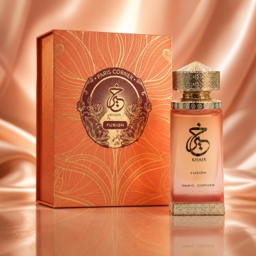 Parfum Arăbesc Khair Fusion Concentrated Oil Paris Corner 25 ml, Esență Ulei Parfum Unisex Damă și Bărbat, Aromă Fructat Tropicală, Litchi, Măr, Coacăze Negre, Fructe Exotice, Iasomie, Tuberoză, Mosc și Vanilie, Inspirată de Sparkling Lychee Kayali