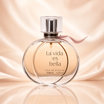 Parfum Arăbesc La Vida es Bella Fragrance World 100 ml, Apă de Parfum Damă, Aromă Floral Fructată Gourmand cu Coacăze Negre, Pară, Floare de Portocal, Iasomie, Iris, Patchouli, Tonka, Pralină și Vanilie - Img 2