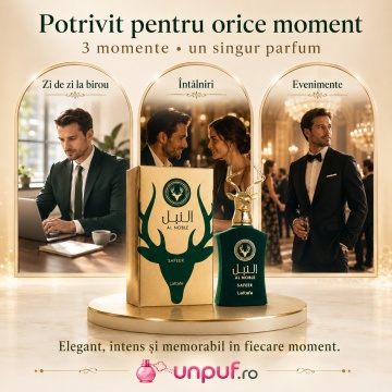 Parfum Arăbesc Lattafa Al Noble Safeer 100 ml, Apă de Parfum Unisex, Aromă Lemnos Aromatică cu Artemisia, Bergamotă, Chimen, Note Verzi, Ienupăr, Labdanum, Lemn de Guaiac, Paciuli și Tămâie - Img 6