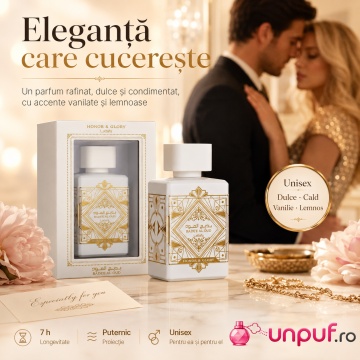 Parfum Arăbesc Lattafa Bade’e Al Oud Honor & Glory 100 ml, Apă de Parfum Unisex, Aromă Oriental Aromatică cu Ananas, Crème Brûlée, Scorțișoară, Piper Negru, Santal și Vanilie - Img 5