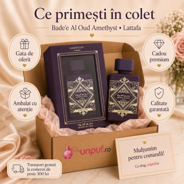 Parfum Arabesc Lattafa Bade'e Al Oud Amethyst, Eau de Parfum 100 ml, Unisex Damă Bărbat, Floral Oriental cu Oud, Trandafir și Ambră - Img 4
