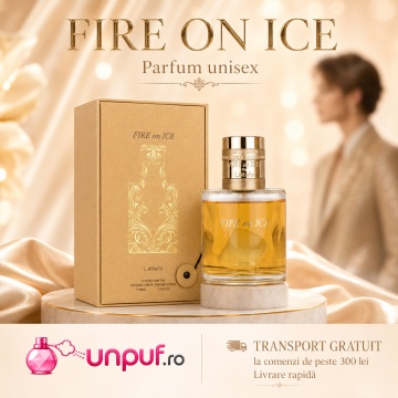 Parfum Arăbesc Lattafa Fire On Ice 110 ml, Apă de Parfum Unisex, Aromă Cald Condimentată cu Cognac, Zmeură, Scorțișoară și Caramel - Img 4