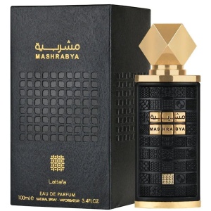 Parfum Arăbesc Lattafa Mashrabya 100 ml, Apă de Parfum Unisex, Aromă Caldă cu Shisha, Măr, Tutun, Curmale, Caramel și Fum de Oud - Img 11