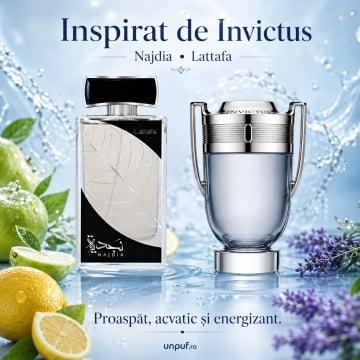 Parfum Arăbesc Lattafa Najdia 30 ml, Apă de Parfum Bărbat, Aromă Fresh Aromatică cu Măr, Bergamotă, Scorțișoară, Lavandă și Ambră - Img 8