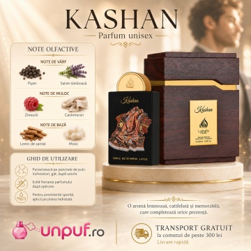 Parfum Arăbesc Lattafa Pride Kashan 100 ml, Apă de Parfum Damă, Aromă Lemnoasă Aromatică cu Piper, Salvie Tămâioasă, Zmeură, Cashmeran, Lemn de Santal și Mosc - Img 9