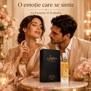 Parfum Arăbesc Lattafa Safwaan L’Autre Oud 100 ml, Apă de Parfum Bărbat, Aromă Orientală Intensă cu Oud, Ambră, Trandafir, Note Lemnoase și Note Condimentate - Img 5