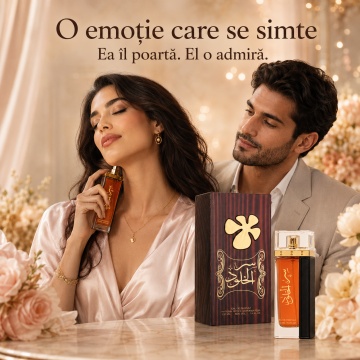 Parfum Arăbesc Lattafa Ser Al Khulood Brown EDP 100 ml Damă, Inspirat Mon Paris, Aromă Floral Aromată cu Căpșuni, Zahăr, Iasomie, Tuberoză, Ambră, Mosc și Vanilie - Img 5
