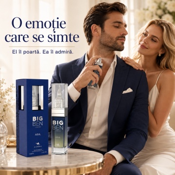 Parfum Arăbesc Le Chameau Big Ben London Azul EDP 85 ml Unisex, Aromă Aromatic Orientală cu Citrice, Condimente, Lavandă, Flori Albe, Cedru, Ambră și Mosc - Img 5