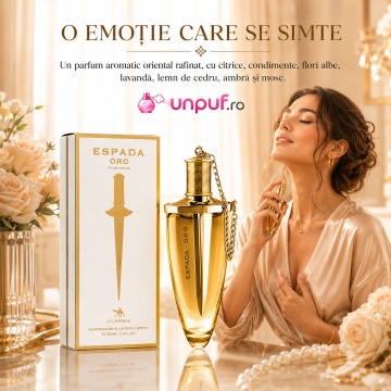Parfum Arăbesc Le Chameau Espada Oro EDP 100 ml Bărbat, Aromă Aromatic Orientală cu Citrice, Condimente, Flori Albe, Lavandă, Lemn de Cedru, Ambră și Mosc - Img 5