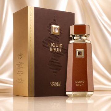 Parfum Arăbesc Liquid Brun French Avenue 100 ml, Apă de Parfum pentru Bărbați, Inspirat Althaïr Parfums de Marly, Aromă Caldă Dulce Orientală cu Scorțișoară, Bergamotă, Cardamom, Floare de Portocal, Vanilie Bourbon, Elemi, Pralină, Ambroxan, Mosc și Lemn