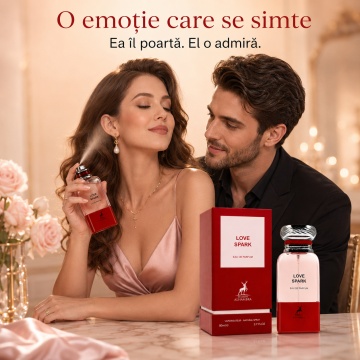Parfum Arăbesc Love Spark Maison Alhambra EDP 80 ml Unisex, Inspirat Cherry Buzz / Electric Cherry Tom Ford, Aromă Oriental Florală cu Cireașă, Ghimbir, Iasomie Sambac, Mosc și Piper Roz - Img 5