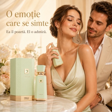 Parfum Arăbesc Luscious French Avenue EDP 100 ml Damă, Inspirat Kayali Yum Pistachio Gelato, Aromă Gourmand Fructat Cremoasă cu Fructe Roșii, Bergamotă, Piersică, Frișcă, Pralină, Caramel, Mosc și Vanilie - Img 5