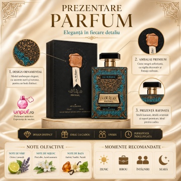Parfum Arăbesc Meethaq Ard Al Zaafaran 100 ml, Apă de Parfum Unisex Damă și Bărbat, Aromă Oriental Arăbească Inspirată de Layton - Img 3