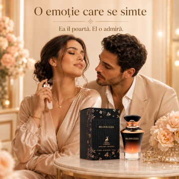 Parfum Arăbesc Mia Dolcezza Maison Alhambra EDP 100 ml Damă, Inspirat Born In Roma Valentino, Aromă Oriental Florală cu Bergamotă, Coacăză Neagră, Piper Roz, Ylang-Ylang, Floare de Portocal, Iasomie, Tuberoză, Ambră, Cașmir și Vanilie - Img 5