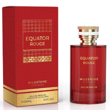 Parfum Arăbesc Milestone Equator Rouge EDP 100 ml Unisex, Inspirat So Scandal!, Aromă Oriental Ambrată cu Citrice, Iasomie, Șofran, Cedru, Ambră, Note Dulci, Ambroxan, Mosc și Rășini - Img 11