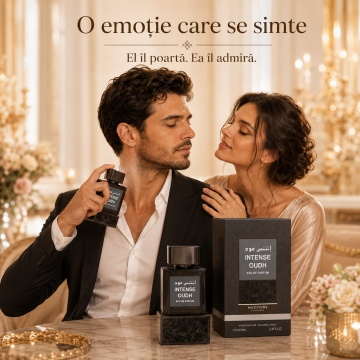 Parfum Arăbesc Milestone Intense Oudh EDP 100 ml Bărbat, Inspirat Oud Wood, Aromă Oriental Lemnoasă cu Bergamotă, Condimente, Șofran, Lemn Cald, Note Rășinoase, Trandafir, Oud, Patchouli, Ambră și Mosc - Img 5