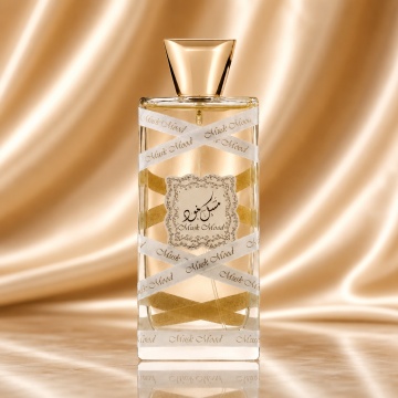 Parfum Arăbesc Mood Musk Lattafa 100 ml, Apă de Parfum Unisex, Damă și Bărbat, Aromă Oriental Florală cu Mosc Alb, Note Florale, Vanilie, Iasomie, Lemn de Santal, Ambră și Mosc - Img 2