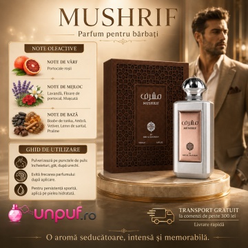 Parfum Arăbesc Mushrif Ard Al Zaafaran 100 ml, Apă de Parfum Unisex, Damă, Bărbat, Aromă Lemnos Orientală, Inspirat Le Male Elixir - Img 9