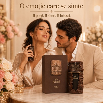 Parfum Arăbesc Nabatieh French Avenue EDP 90 ml Unisex, Inspirat Shem, Aromă Oriental Condimentat Lemnoasă cu Bergamotă, Piper Roz, Șofran, Condimente Calde, Tămâie, Trandafir, Oud, Patchouli, Ambră și Mosc - Img 5