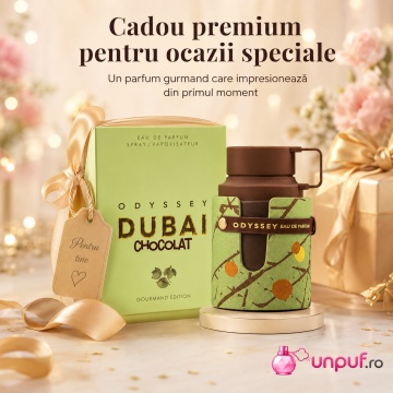 Parfum Arăbesc Odyssey Dubai Chocolate Armaf 100 ml, Apă de Parfum Unisex, Damă, Bărbat, Aromă Gurmandă de Ciocolată, Inspirat Yum Boujee Marshmallow - Img 8