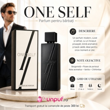 Parfum Arăbesc One Self Fragrance World 100 ml, Extract de Parfum Bărbați, Aromă Lemnos Aromatică cu Bergamotă, Floare de Portocal, Ambră și Vanilie, Inspirat din MYSLF Yves Saint Laurent - Img 8